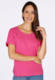 T-Shirt Betzi linen  - fuchsia