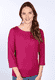 3/4-Arm Shirt Zoala solid  - red wine