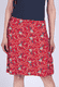 Skirt Denise oriental flower - rubin