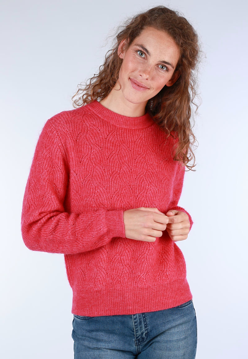 Strickpullover Maja - cerise