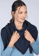 Strickdreieckstuch Lisa  - navy