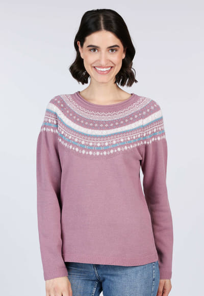 Strickpullover Tony - dusty orchid