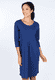 Kleid Jola solid  - indigo