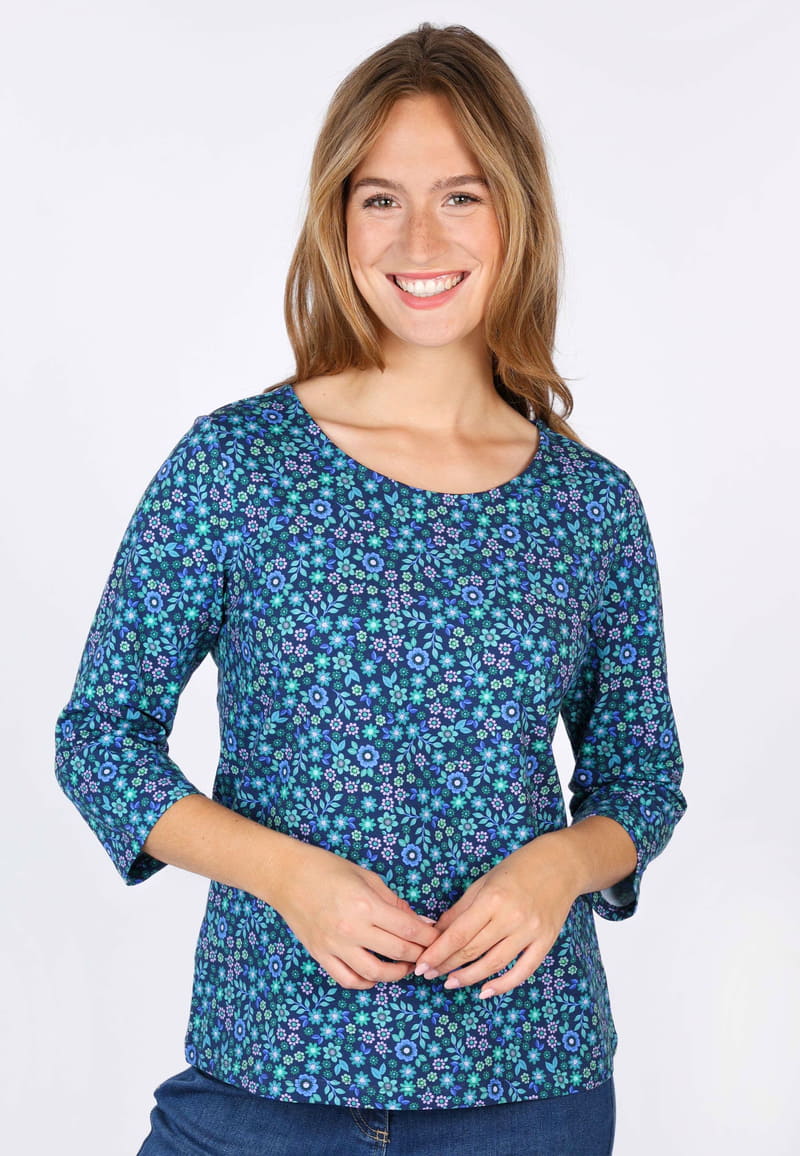 Langarmshirt Mabelina - indigo