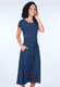 Kleid Malind solid - navy