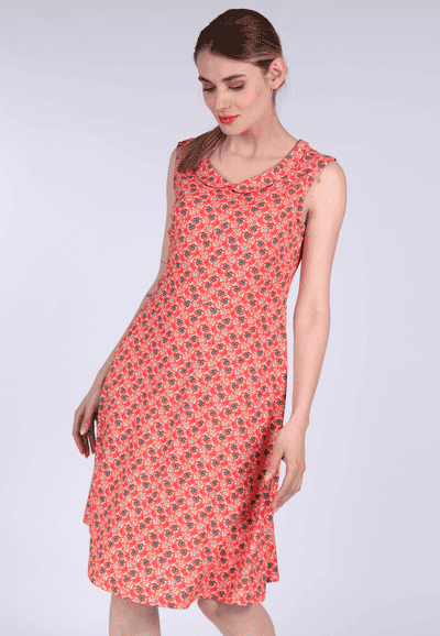 Kleid Charly little flower - peach