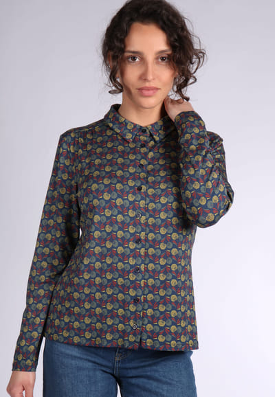 Bluse Candy artdeco - navy