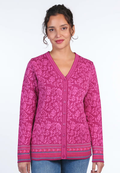 Strickjacke Christi Peony - raspberry