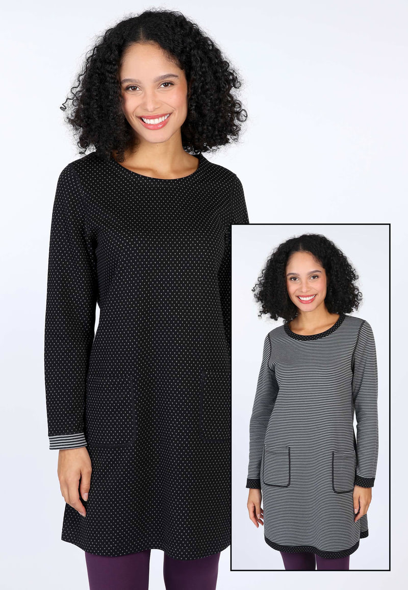 Wendekleid Nella Mini - black