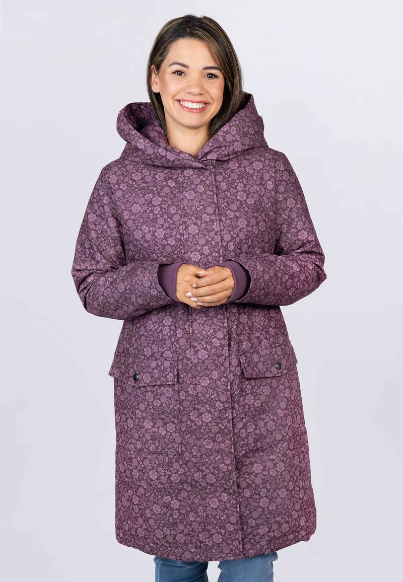 Mantel Lionnea - plum