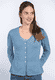 Strickjacke Lindara solid - swedish blue
