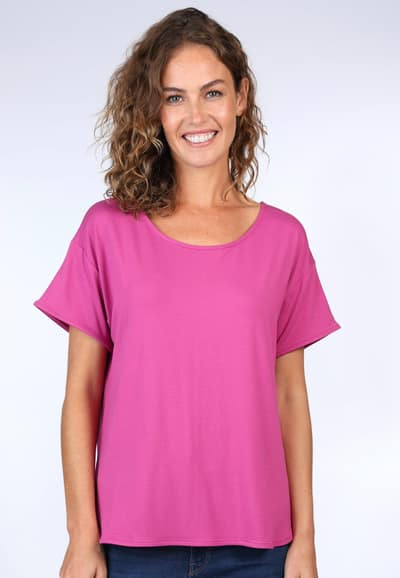 T-Shirt Betzi solid - raspberry