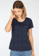 T-Shirt Camille dot - navy
