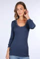 3/4-Arm-Shirt Lynn  - navy