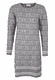 Strickkleid Suri damast  - grey