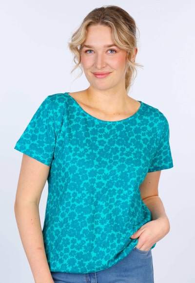 T-Shirt Linde flowerfield - tropical