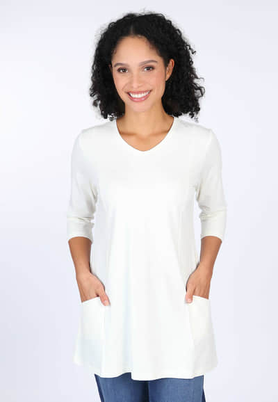 Tunika Kareena solid  - ivory