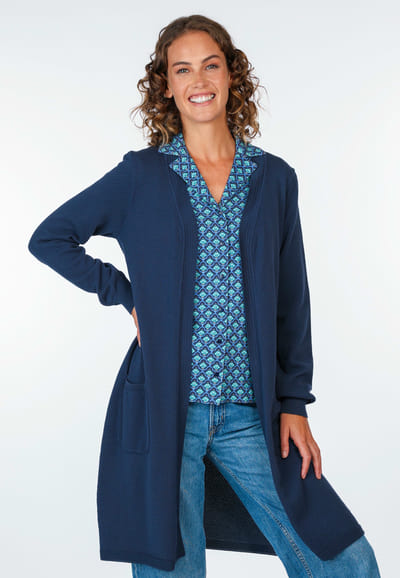 Strickmantel Emma - navy