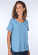 T-Shirt Betzi solid - swedish blue