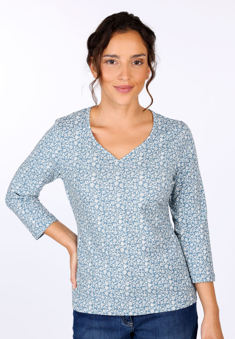 3/4-Arm-Shirt Polinchen - blue shadow