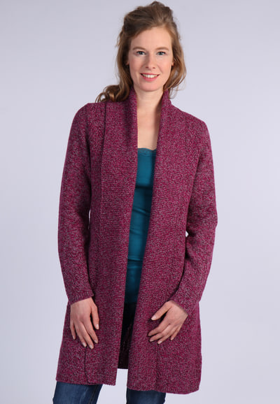 Strickjacke Walla - plum