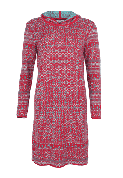 Strickkleid Benja circles - rubin