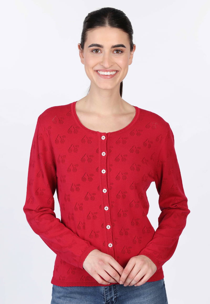 Strickjacke Mary Cherry - rubin