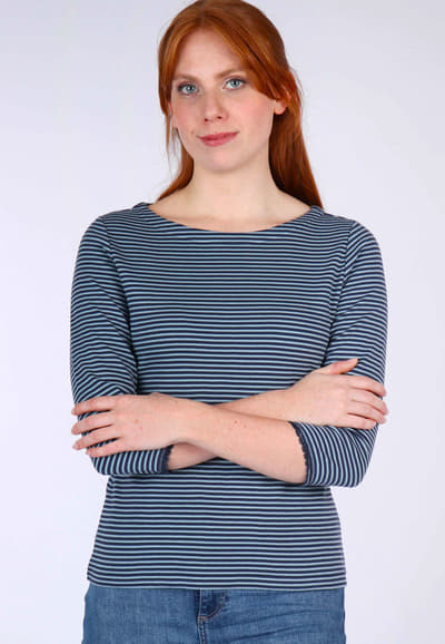 3/4-Arm-Shirt Bea  - navy