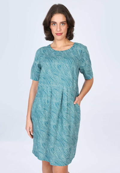Kleid Rabea dancing dot - ocean