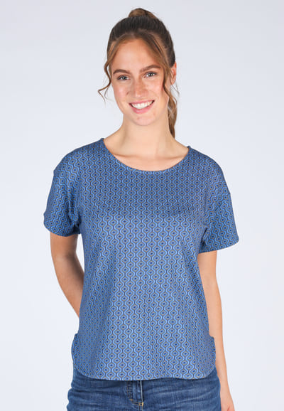 T-Shirt Betzi ethno - royal blue