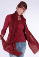 Schal Vilis - burgundy