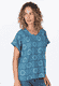 Bluse Maisy ornamental - ocean