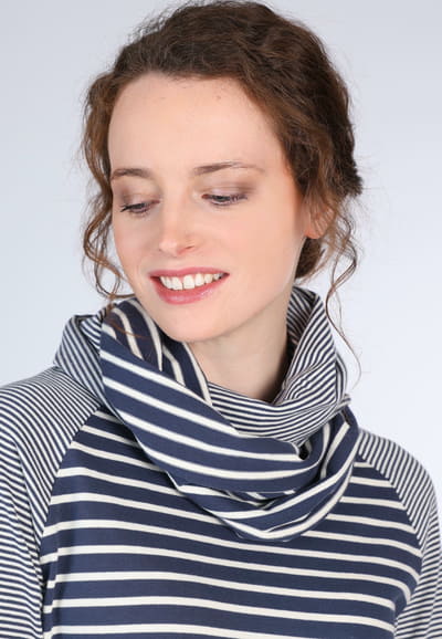 Loopschal Dagni stripe - navy