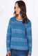 Strickjacke Annegret jacquard  - nautical
