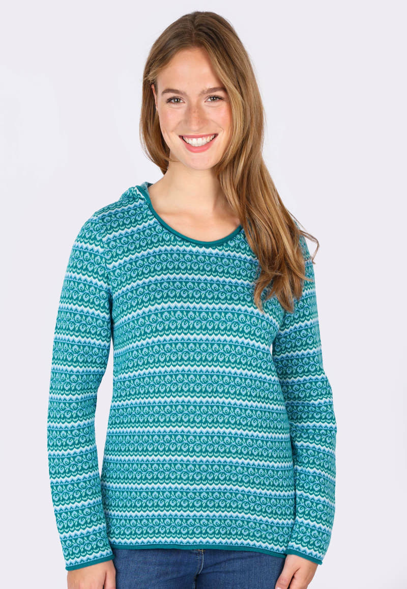 Strickjacke Susanne  - ocean
