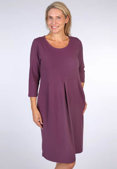 Kleid Jola solid - plum