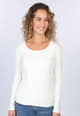 Langarmshirt Malin  - ivory