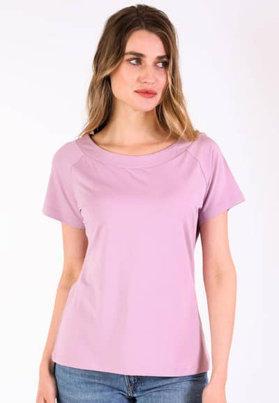 T-Shirt Zoe solid - pansy
