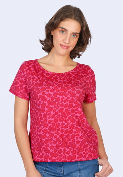 T-Shirt Linde flowerfield - tulip
