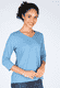 3/4-Armshirt Hellena - blue shadow