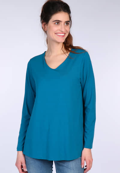 Langarmshirt Adisa - deep ocean