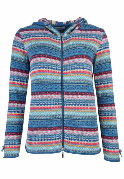 Strickjacke Ida crazy - lake