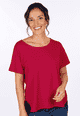 T-Shirt Betzi solid  - cerise