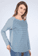 Sweater Wiebka stripe - denim
