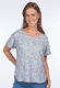 T-Shirt Betzi Mille fleur  - light blue