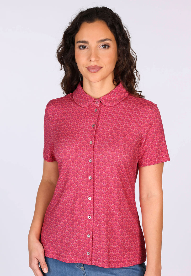Bluse Andy tulip bow - cerise