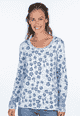 Strickpullover Annegret Flower - ivory