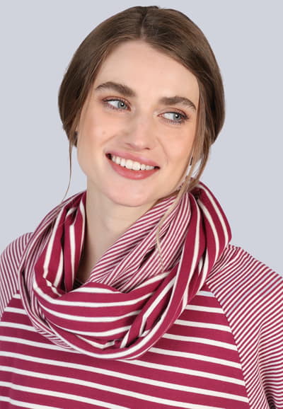 Loopschal Dagni stripe - purple