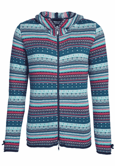 Strickjacke Ida crazy - smaragd