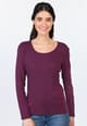 Langarmshirt Malin  - plum